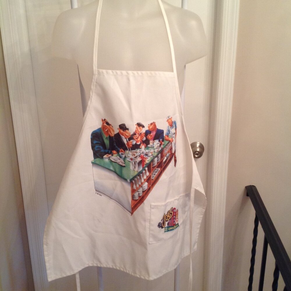 Vintage 90's 1993 Joe Camel Cigarettes Kitchen Apron Joe's Diner